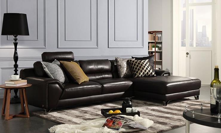 皮沙发 大小户型真皮沙发正品 新款简约现代转角